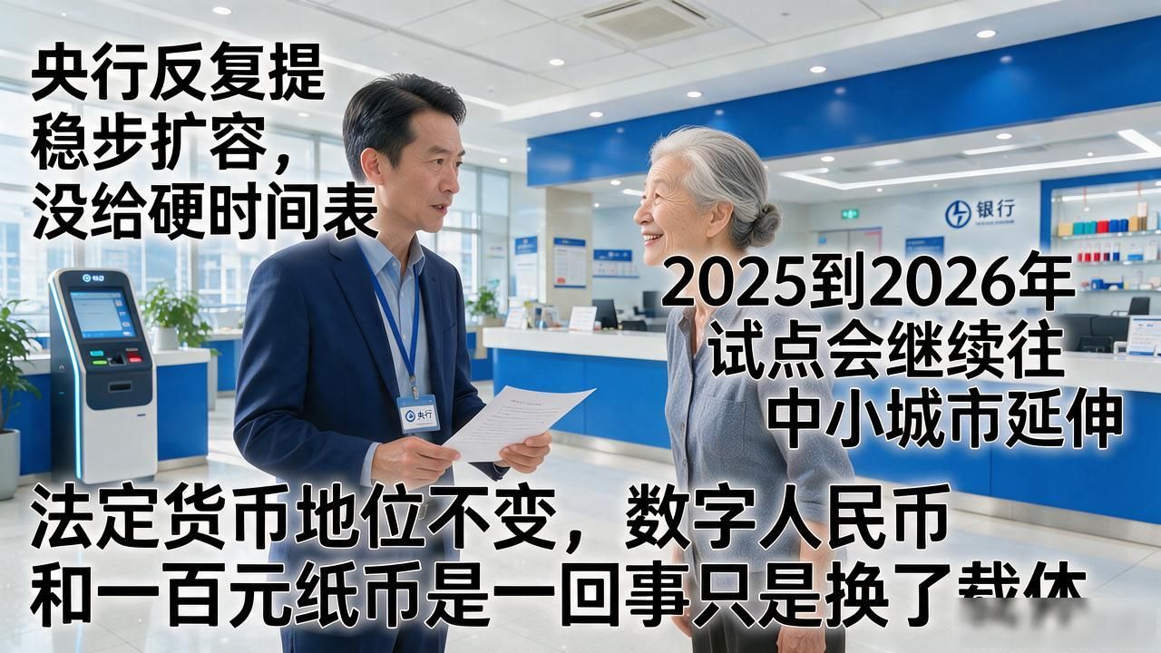 数字人民币什么时候全面铺开?银行老柜员跟你说句掏心窝的话