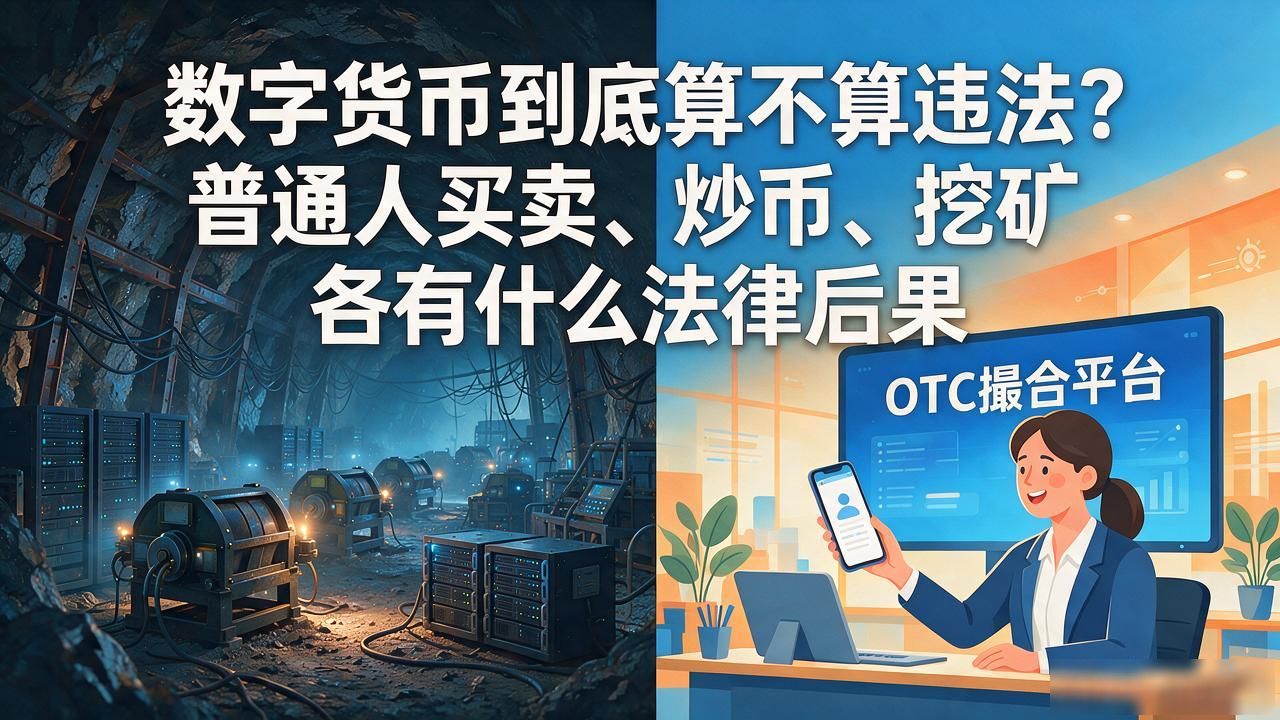 数字货币到底算不算违法?普通人买卖、炒币、挖矿各有什么法律后果