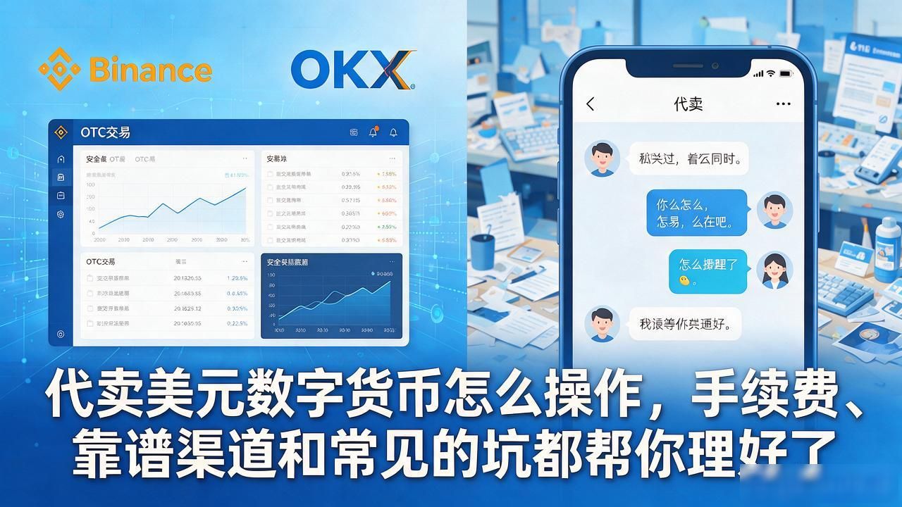代卖美元数字货币怎么操作,手续费、靠谱渠道和常见的坑都帮你理好了