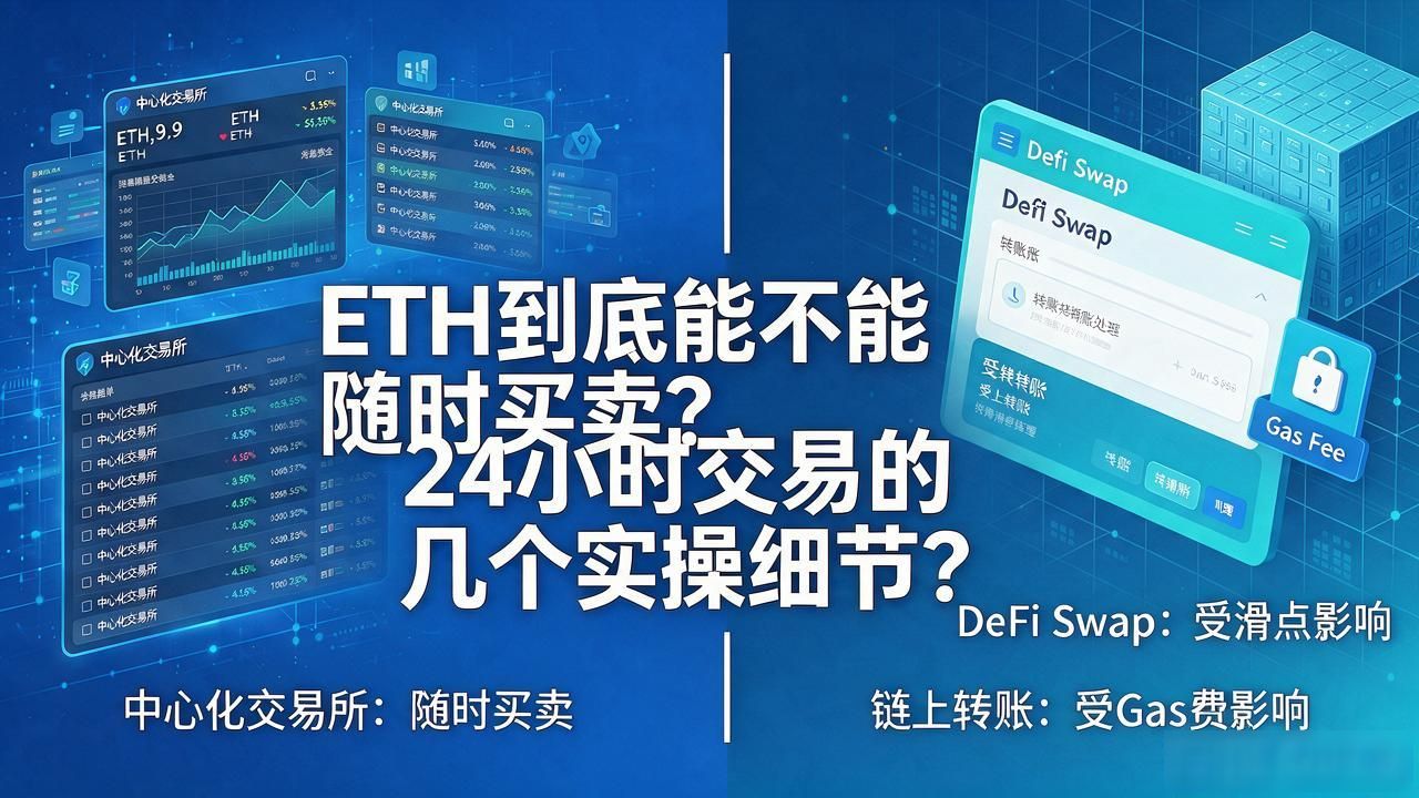 ETH到底能不能随时买卖?24小时交易的几个实操细节