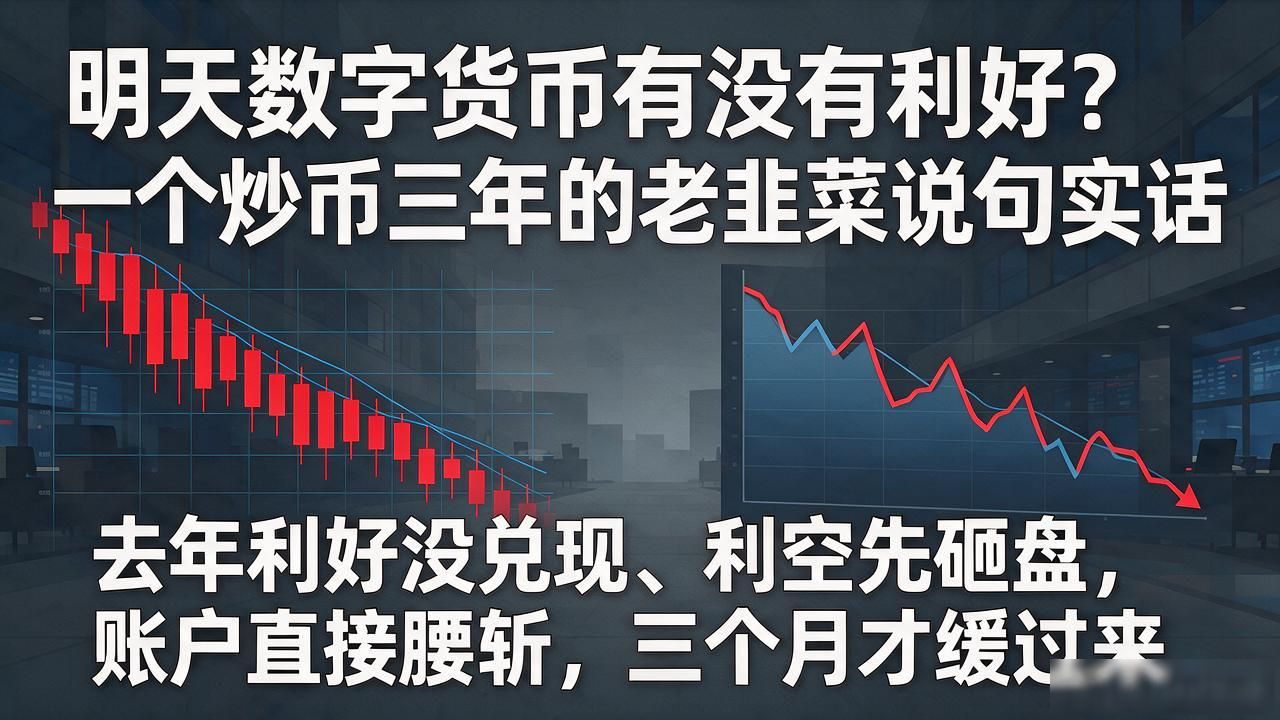 明天数字货币有没有利好?一个炒币三年的老韭菜说句实话