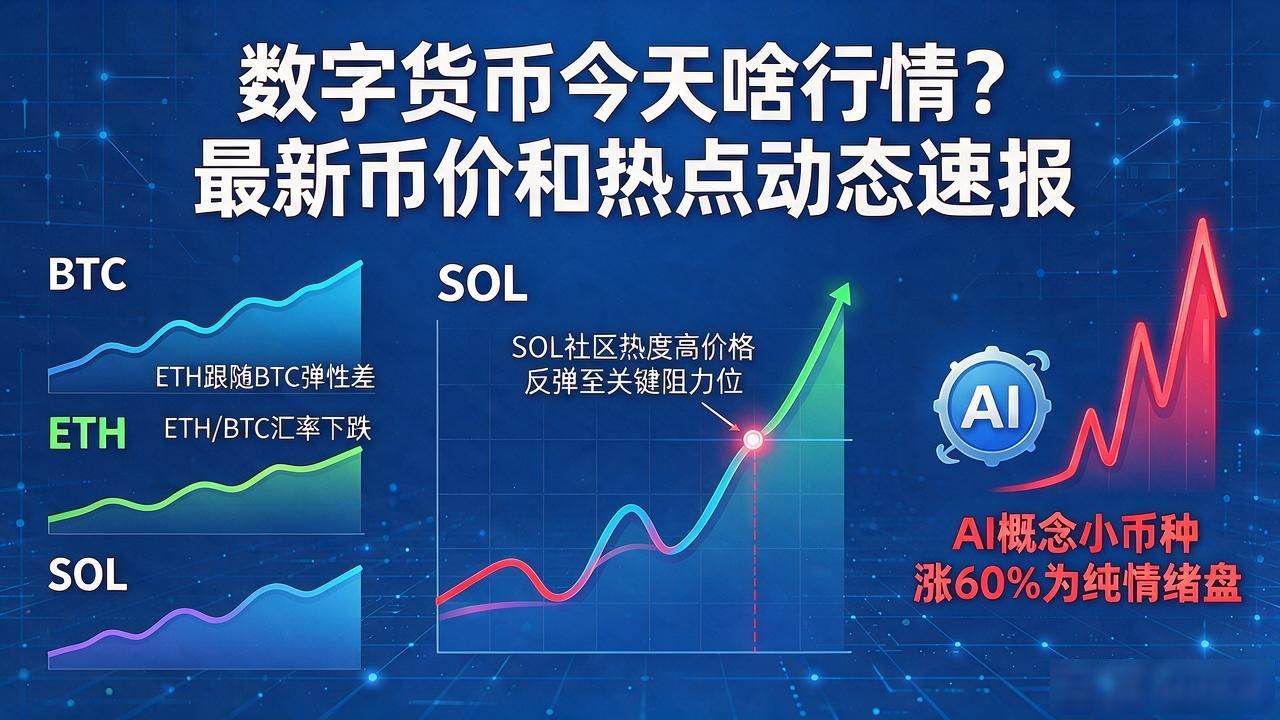 数字货币今天啥行情?最新币价和热点动态速报