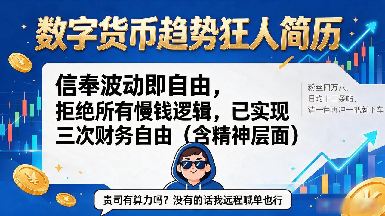 数字货币趋势狂人简历长啥样?一眼就能认出来