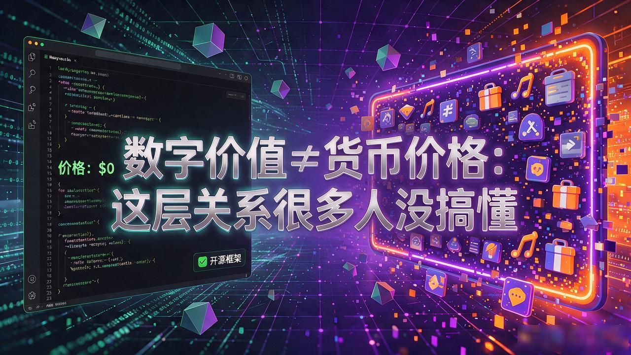 数字价值≠货币价格:这层关系很多人没搞懂