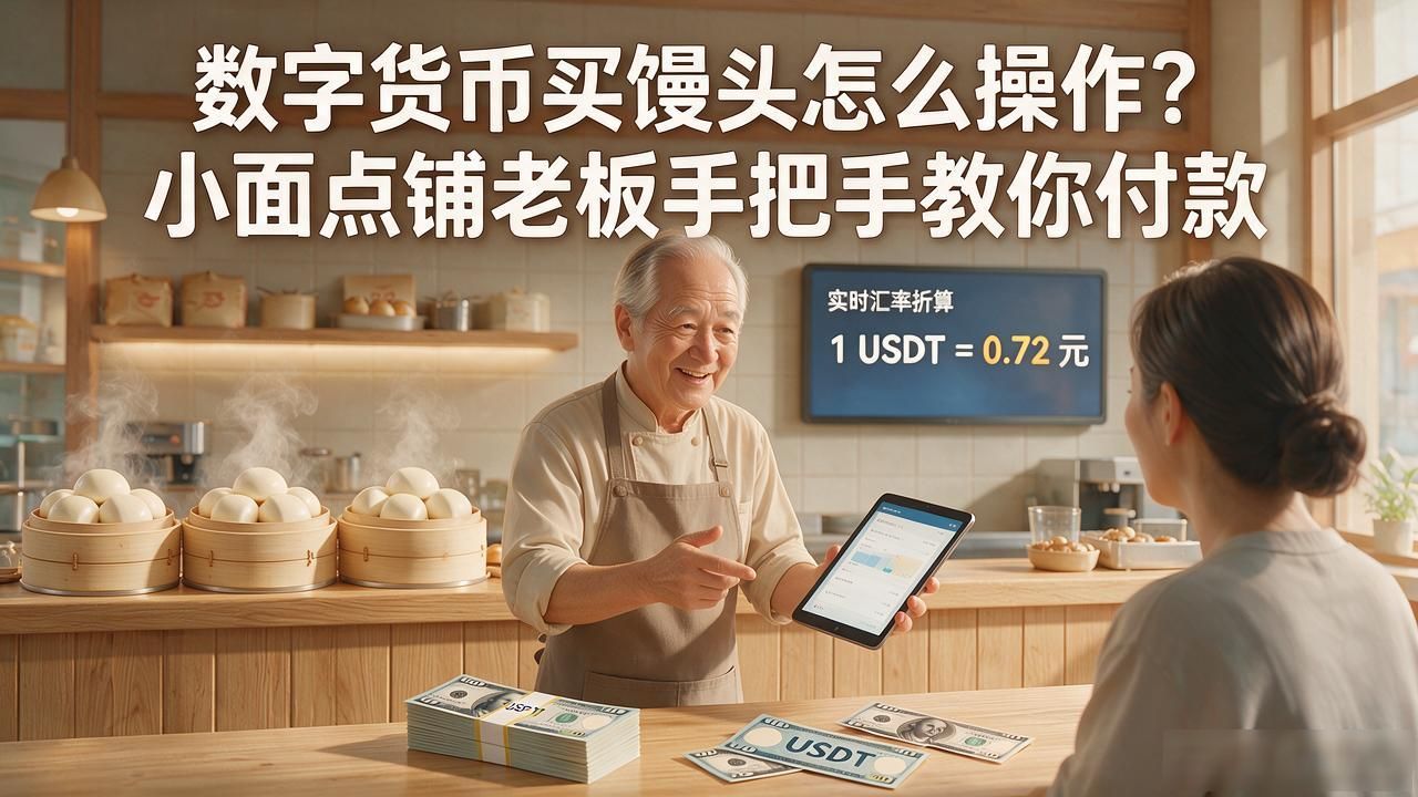 数字货币买馒头怎么操作?小面点铺老板手把手教你付款