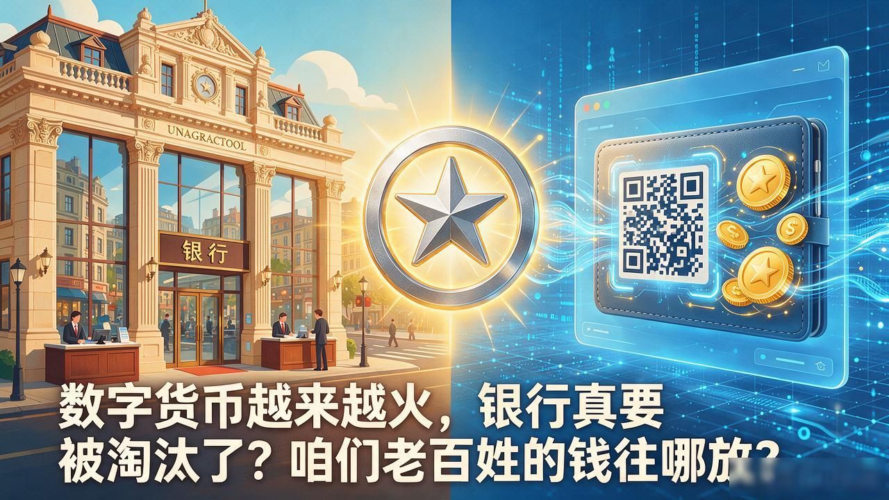 数字货币越来越火,银行真要被淘汰了?咱们老百姓的钱往哪放