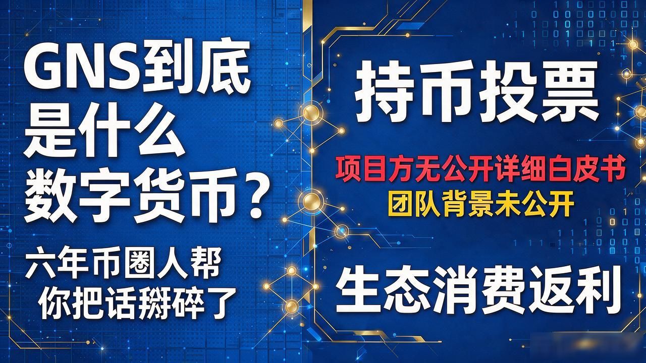 GNS到底是什么数字货币?六年币圈人帮你把话掰碎了