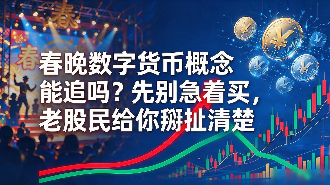 春晚数字货币概念能追吗?先别急着买,老股民给你掰扯清楚