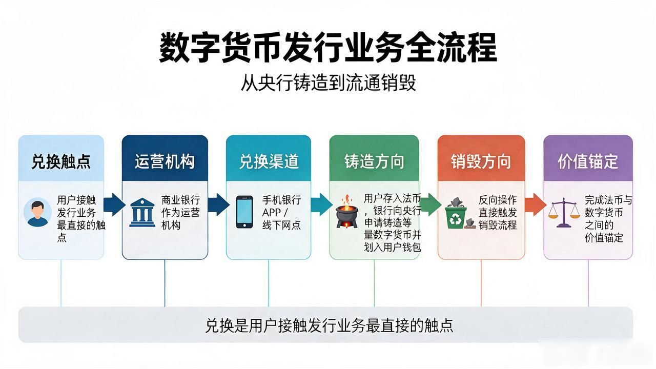 想了解数字货币发行业务?从央行铸造到流通销毁,全流程给你捋清楚
