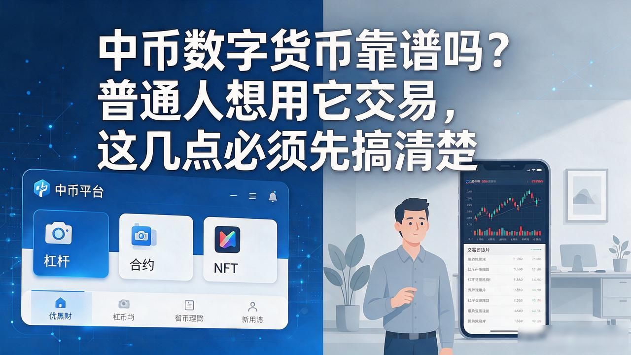 中币数字货币靠谱吗?普通人想用它交易,这几点必须先搞清楚