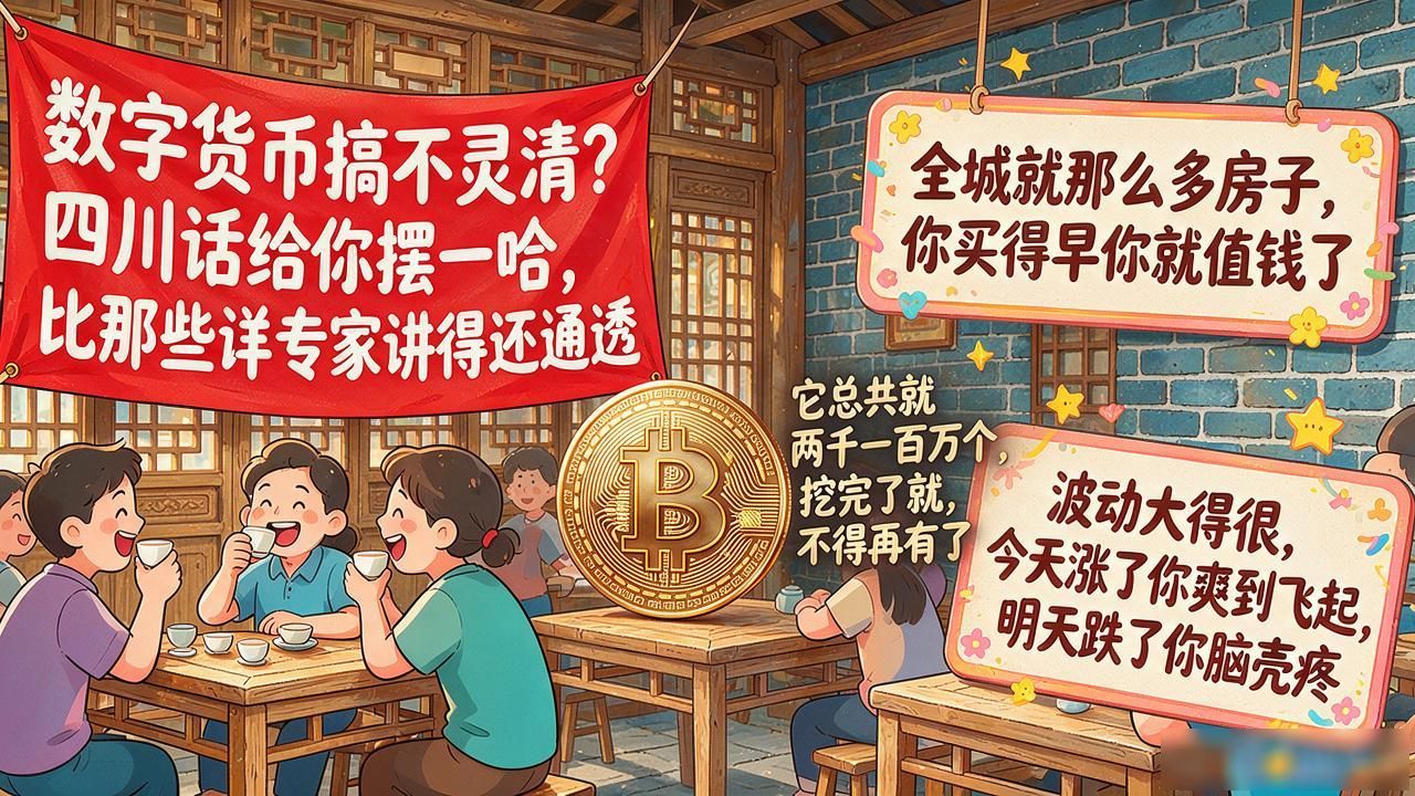 数字货币搞不灵清?四川话给你摆一哈,比那些洋专家讲得还通透