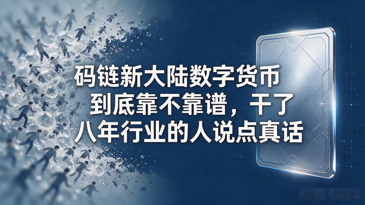 码链新大陆数字货币到底靠不靠谱,干了八年行业的人说点真话