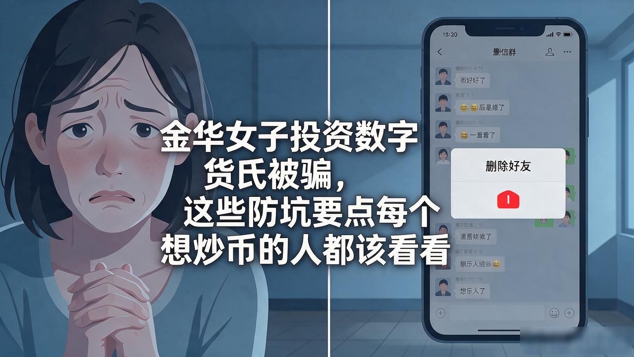 金华女子投资数字货币被骗,这些防坑要点每个想炒币的人都该看看