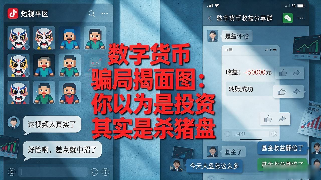 数字货币骗局揭面图:你以为是投资其实是杀猪盘